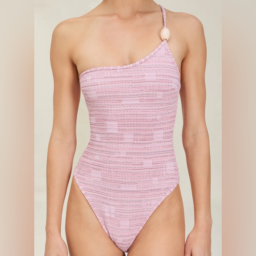 DEVON WINDSOR Amalie One-Shoulder Swim One Piece